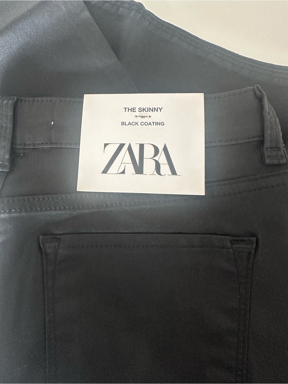 ZARA Black Coated The Skinny Jeans